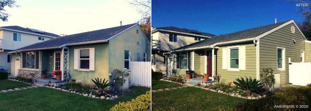 Siding Before & After Photos Southern California and Orange County, California